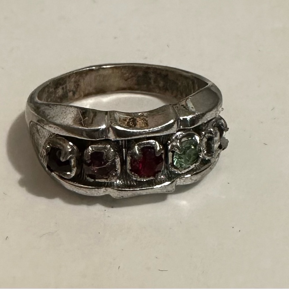 Derling Multi Colored Stone Ring - image 6